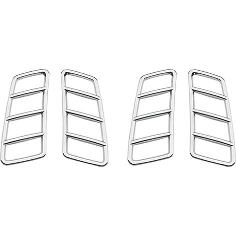 2 embellecedores cromados para la rejilla de ventilación del capó, compatibles con Mercedes-Benz ML W166 GL X166 GLE GLS (1/5)
