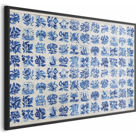 Poster - Azulejos - piastrelle di ceramica tradizionali portoghesi (1/4)
