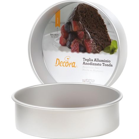 DECORA 0062620 TEGLIA PROFESSIONALE ROTONDA IN ALLUMINIO ANODIZZATO Ø cm 10 X 7,5 H (1/4)