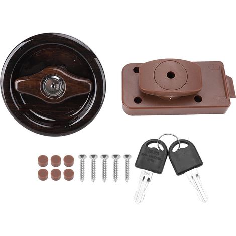 Serrure de porte de salle de bain Cryfokt pour camping car (1/5)