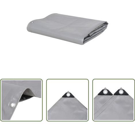 vidaXL Abdeckplane für Auto - Abdeckplane 650 g/m² 3x5 m Grau (1/5)