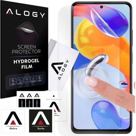 Pellicola protettiva in idrogel per lo schermo del telefono Xiaomi Redmi Note 11 Pro/ 11 Pro 5G, pellicola protettiva in idrogel Alogy. (1/5)