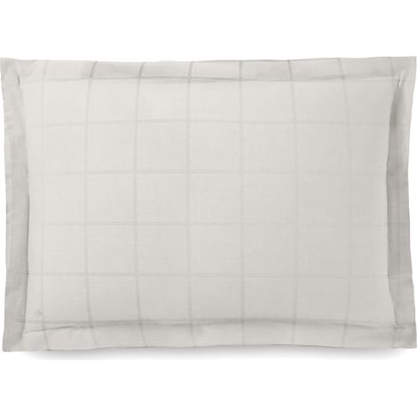 Taie d'oreiller satin de coton CONCERTO Carreaux 50x70 cm (1/5)