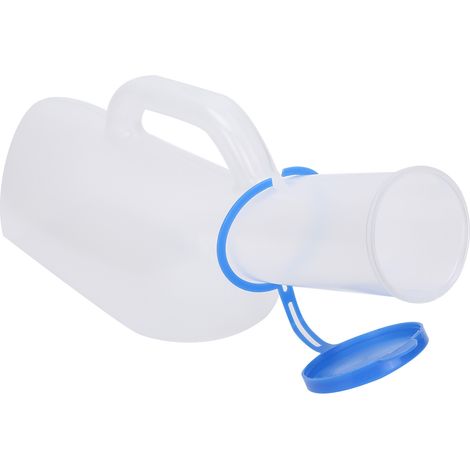 Urinoir en plastique pour hommes, adapté aux patients âgés alités, 1000 ml, à usage médical. (1/5)