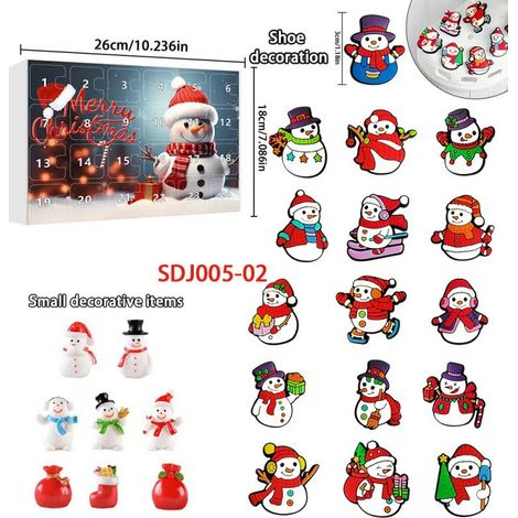 New Creative Christmas Series Blind Box Christmas 24-Day Calendar Box Cartoon Snowman Surprise Box - SDJ005—02 -
