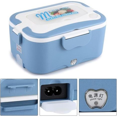 Boîte à déjeuner électrique ZJCHAO - Bleu - 1.5L - Portable Pour Voiture 12V/24V (1/4)
