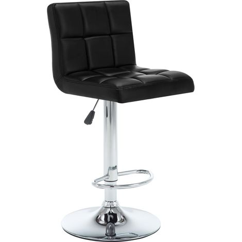 Maison Exclusive - Barhocker 2 Stk. Schwarz Kunstleder