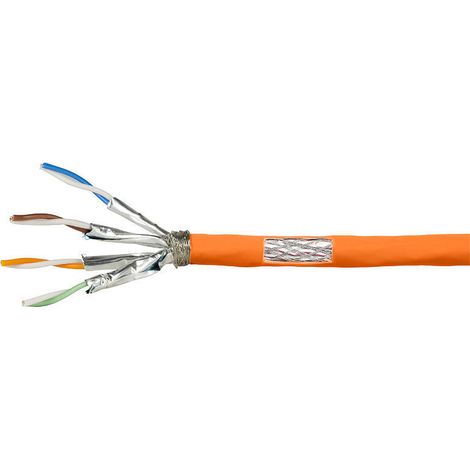 Bobina cat 7 s-ftp   25m instalacion naranja awg23 dca (1/4)