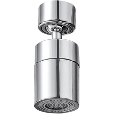 Aérateur de Robinet(Argent), 360° Pivotant Embout Robinet Cuisine, 2 Modes Mousseur R (1/4)