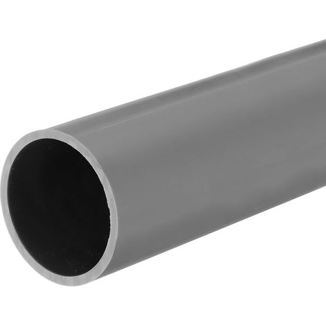 Tube Rigide en PVC Tube Rond 36mm ID 40mm OD 33cm de Long Gris Clair pour Manchon de Câble de Conduite d'Eau (1/5)