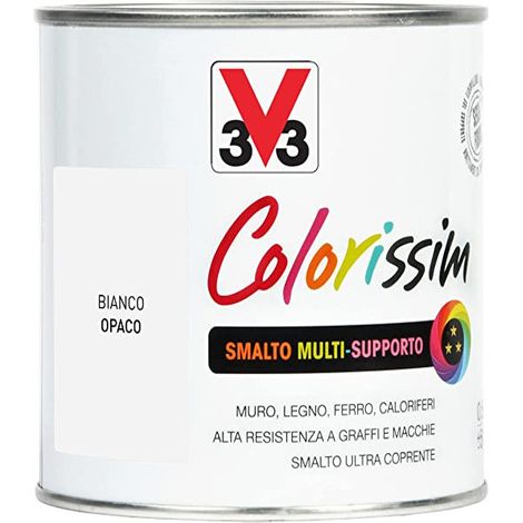 SMALTO BIANCO OPACO 0,5 LT H20 MULTISUPERFICIE
