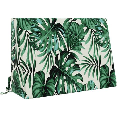 Coussin de dossier d'extérieur 100 % polyester Motif feuille (1/5)