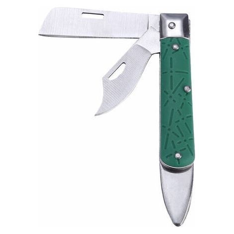 Couteau greffoir pliable 2 lames greffage verger (1/5)