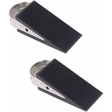 Butoir et butée de porte，Cale De Porte, Cales D'arrêt De Porte 2pcs, Cale De Porte En Caoutchouc Inférieure, Brouilleur De Porte Antidérapante, Butée De Cale De Porte Robuste Pour La Maison Et Le Bure (1/5)