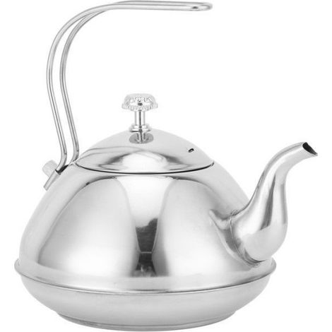Théière en acier inoxydable avec infuseur à thé, bouilloire épaisse non magnétique pour la maison et le bureau (1,5 L) Femeo (1/5)