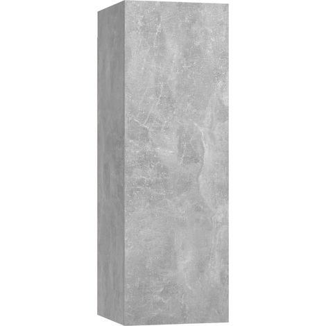 Mobile TV multimediale scaffale per televisione televisione buffet sala da pranzo soggiorno camera da letto 30,5 x 30 x 90 cm multistrato grigio 020026125