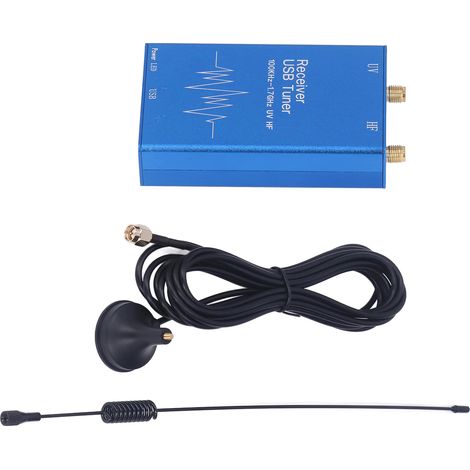 Récepteur RTL-SDR USB, radio HF UHF UV 100KHz-1.7GHz, module sans fil, écoute bande complète, composant électronique (1/5)