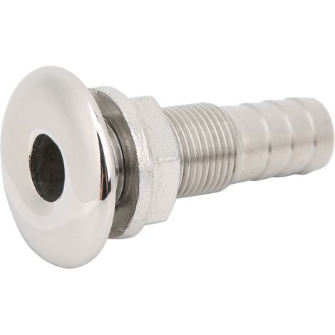Sortie d'eau en acier inoxydable pour bateau, prise de vidange de coque, accessoire de ventilation de cale pour yacht MJS022-3/8 pouce (1/5)