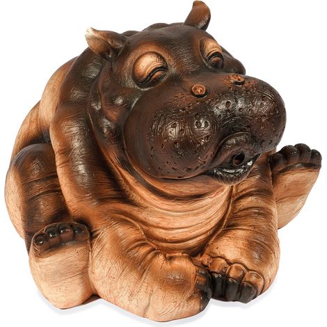 esotec Wasserspeier-Figuren Flusspferd Hippo Einzelfigur Teichfigur 100740 (1/5)