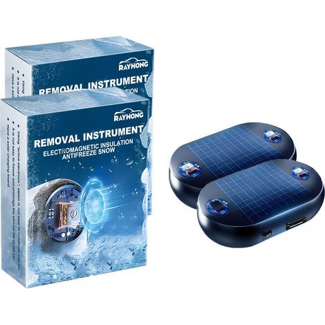 Dégivreur électromagnétique portable pour voiture – Protection contre le gel – Retrait rapide de neige et glace – Sûr pour la peinture (1/5)