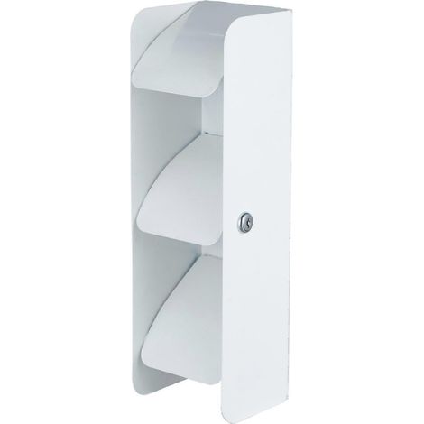 Porte-papier toilette double mural avec étagère en aluminium résistant à la rouille pour salle de bain (1/5)