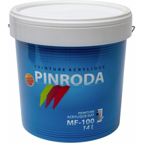 Peinture acrylique mate blanc MF-100 14l Jafep (1/3)