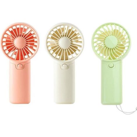 Ventilateur Portable - Alimentation Piles 1 5 V - Pour Extérieur Voyage Bureau Camping - 1 Pièce (1/4)