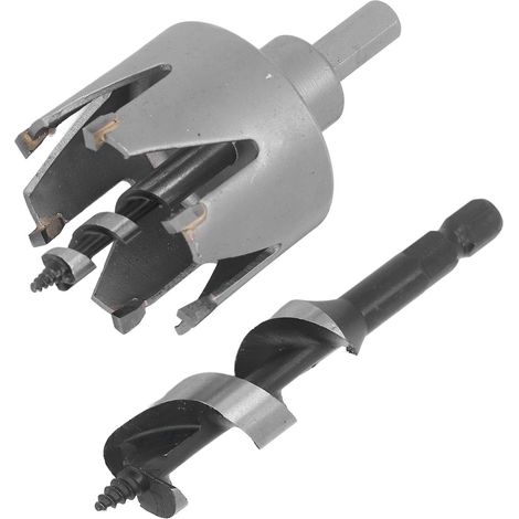 Kit Perçage Serrure Carbure Métal 6 Lames Scie Cloche pour Porte Bois et Métal (1/5)