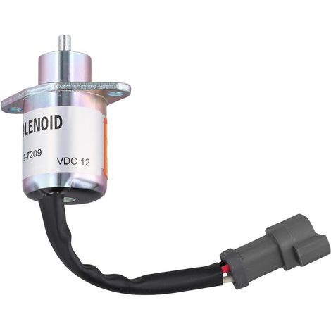 Électrovanne d'arrêt 12 V 172-7209 pour moteur Caterpillar 3024C 3034 (coupure d'huile) - Référence : 1727209-SFYGV (1/5)