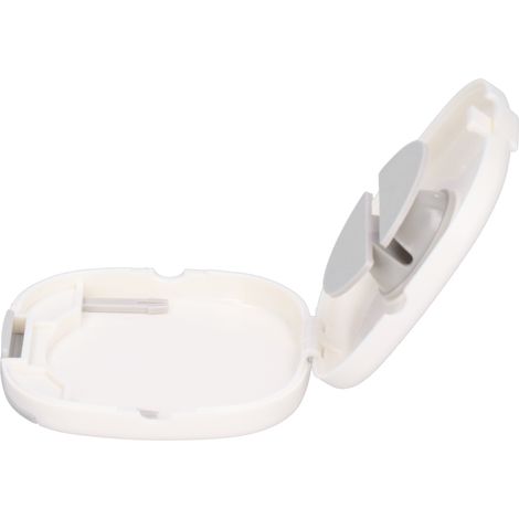 Support téléphonique multifonction, organiseur de câble rotatif avec support, enrouleur de cordon blanc, gestion de fils pour chargeur. (1/5)