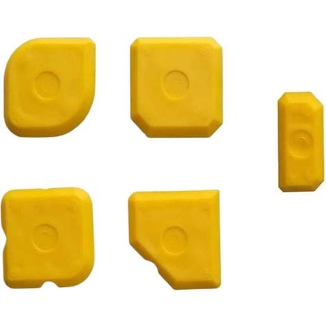Lot de 5 pièces pour le lissage des joints, grattoirs pour joints en silicone et acrylique (1/5)