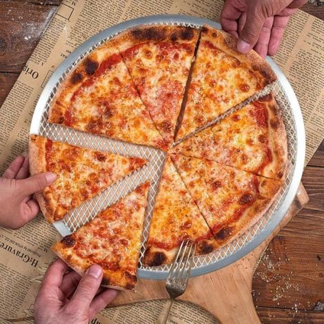 Lot de 3 grilles de cuisson rondes professionnelles pour four à pizza et barbecue en anti-adhésive (30,5 cm) (1/4)
