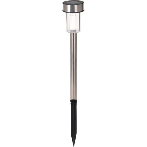 Pack 7 Solar-Gartenpfähle. Edelstahl. 1 LED IP44 ø5x36cm EDM (1/5)