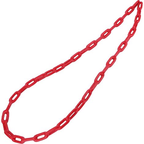 Chaîne de balançoire en fer recouvert de plastique de 1,5 m pour enfants, accessoire de jeu pour aire de jeux intérieure et extérieure (rouge) (1/5)