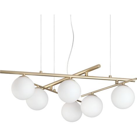 Ideal Lux ATLAS Suspension Globe dorée 6x G9 (1/2)