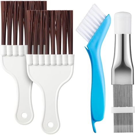 CCYKXALot de 4 peignes à ailettes de climatisation pour radiateur,outil de peignes à ailettes condensateur,brosses de nettoyage pour radiateurs réfrigérate (1/5)