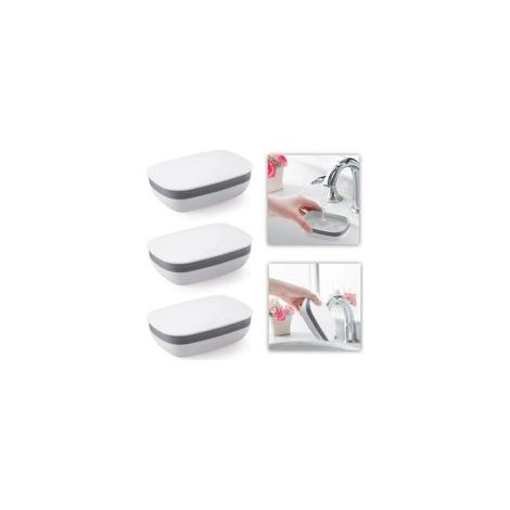 3 Pcs Plastique Porte Savon,Boîte à Savon Voyage Savon Porte boîte Porte Savon pour Les Voyages De RandonnéE Famille Salle De Bains éCole Gymnase (1/5)
