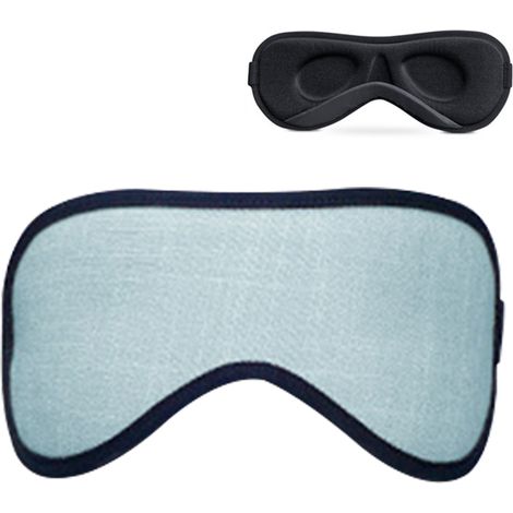 1 Masque de sommeil 3D, mousse à mémoire de forme, bouchons d'oreilles inclus, bandeau ajustable, occultation totale, voyage (1/5)