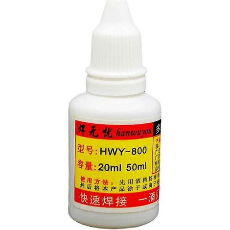 Agent de soudage puissant 20 ml, agent de brasage multifonctionnel pour métaux, publicité pour acier inoxydable, flux puissant (1/4)