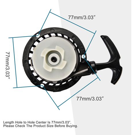 Ensemble de lanceur à rappel pour moto, remplacement de balais pour moteurs 2 temps 49cc et 50cc (été) (1/4)