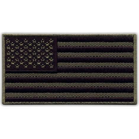 Aufnäher mit der Flagge der Vereinigten Staaten von Amerika – dezent – zum Aufnähen – gestickter Aufnäher/Abzeichen/Emblem