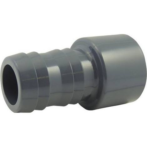 Douille cannelée en PVC à coller Ø A: 63mm  Ø B: 50mm  Ø C : 60mm