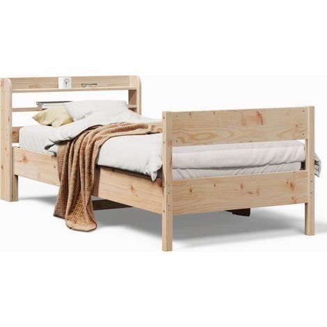 Maison Exclusive - Letto senza Materasso 75x190 cm in Legno Massello Pino
