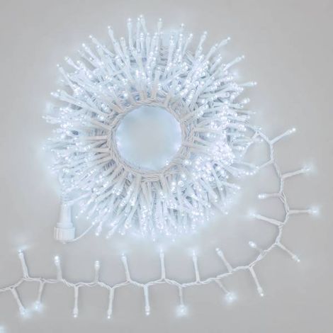 Guirlande lumineuse Boa D6cm 10M 500 LED blanc froid extensible câble blanc IP44 31V SMART Connect Lotti (1/5)