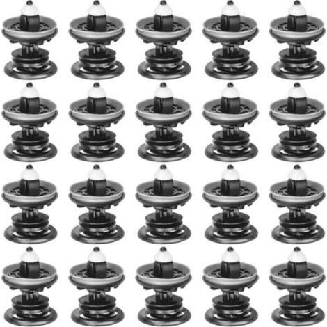 20 pièces rivets pour voiture, clips pour assouplissement auto clip de fixation pour panneaux de porte pour intérieurs auto panneau pare-chocs porte
