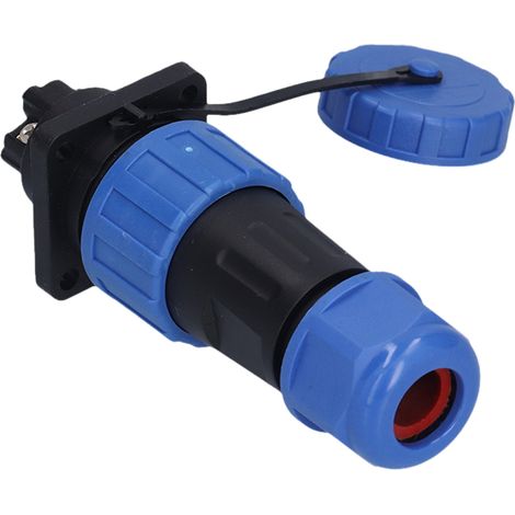 Connecteur étanche IP68 à sertir, à vis carrée, adaptateur pour applications aéronautiques et industrielles, 250 V, 4 broches