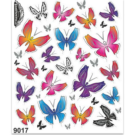 Adesivi Stickers Giganti Farfalle 24 x 20 cm (1/4)