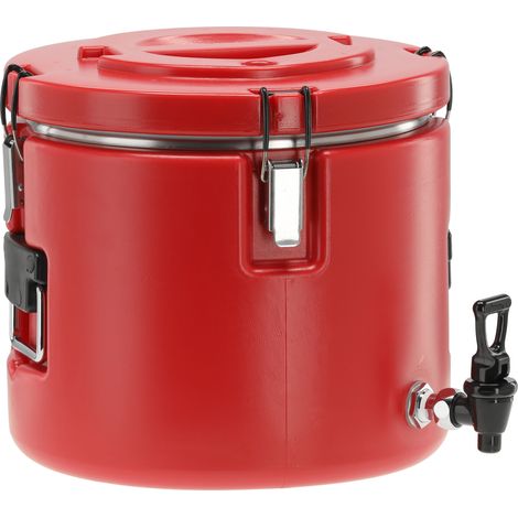 Thermobehälter, Speisewärmer für Essen 15L mit Ablasshahn