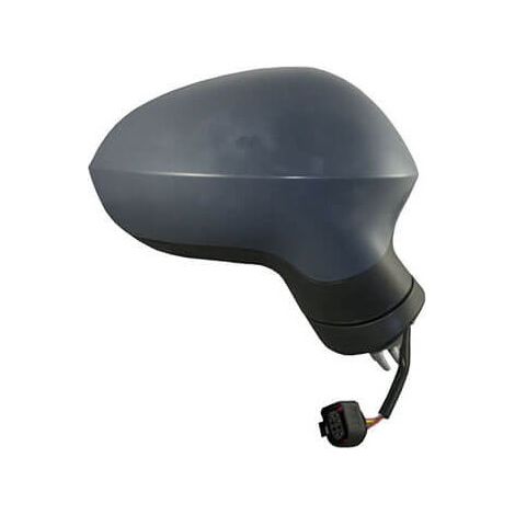 Rétroviseur rabattable électriquement droit à peindre chauffant Seat Leon 2 phase 2 2009-2012