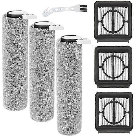 Lot de 7 pièces pour aspirateur eau et poussière Xiaomi Truclean W20 / 2C / 4C / 2 Lite : brosse rotative et filtre HEPA de rechange (1/5)